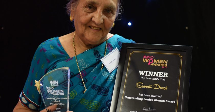 Super Senior Sue Desai- Winner of Outstanding Senior Woman INSPIRE Awards 2017