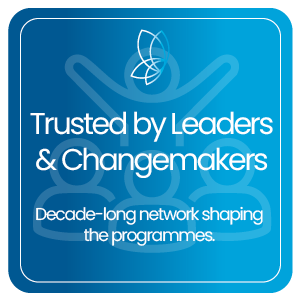 Trusted by Leaders & Changemakers – Decade-long network shaping the programmes.